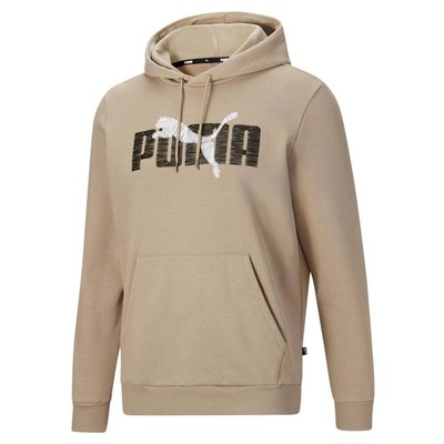 

Пуловер с капюшоном с многослойным графическим принтом Puma Big Tall Mens Green Casual Outerwear 848018, Зеленый