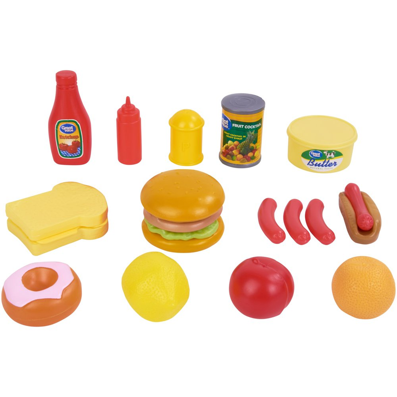 Kid Connection Play Food Set, 100 Pieces