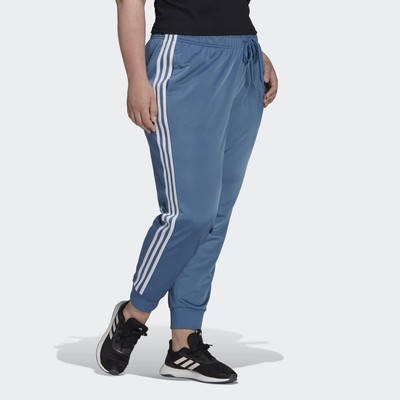 Женские зауженные спортивные брюки с 3 полосками Adidas Essentials Altered, синий/белый, 2X