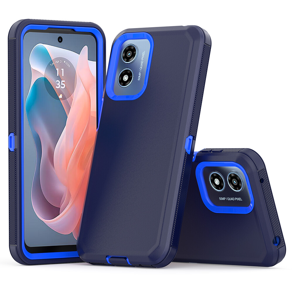 For Motorola Moto G Play (2024) 5G Case Cover  Hybrid Non-Slip+Screen Protector