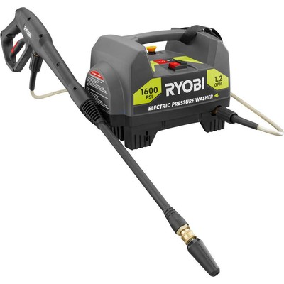 Ryobi Electric Pressure Washer Cleaner Portable Lightweight 1,600 PSI 1.2 GPM