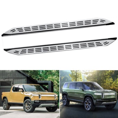 2pcs Nerf Bar Running Boards Side Step Fits for Rivian R1T RIS 2022 2023 2024