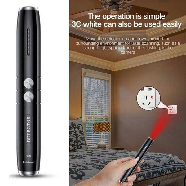 Hidden Cam Pen Anti Spy Camera Detector Bug Gadget Wireless RF Signal Finder
