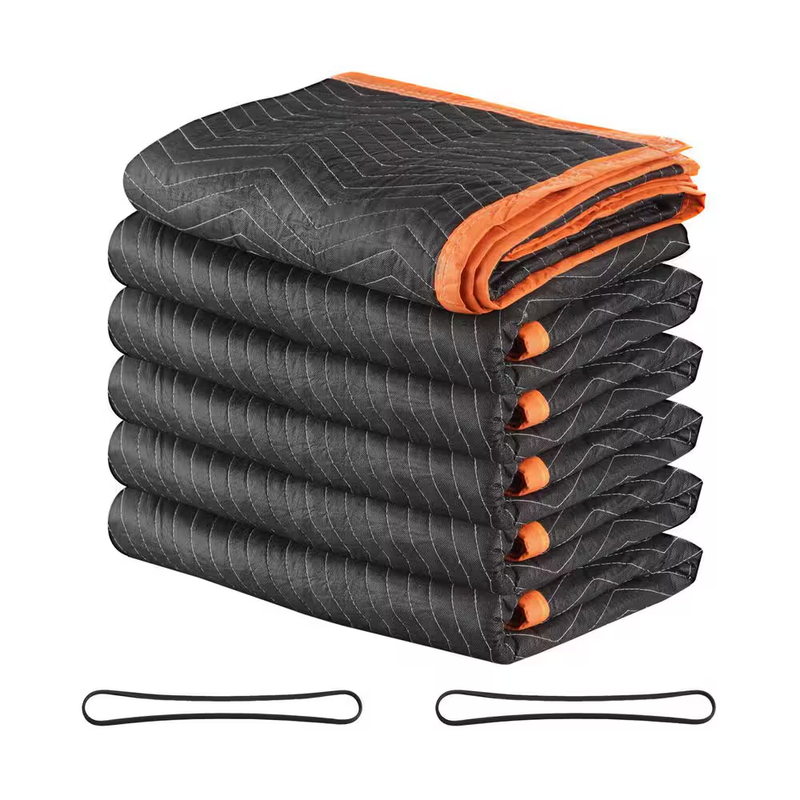 Moving Blankets 6 Pack 80x72 Furniture Pads Heavy Duty Padded Packing Covers