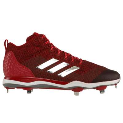 

Adidas Poweralley 5 Mid Бейсбольные бутсы Мужские красные кроссовки Спортивная обувь B39194, Красный, adidas Poweralley 5 Mid Baseball Cleats