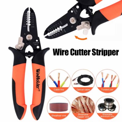 Professional Wire Cable Cutter Precision Stripper Crimping Crimper Plier Tool