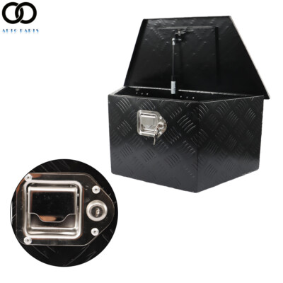 26''x13.3''x12'' Aluminum Tongue Tool Box Truck Trailer Bed Storage Toolbox w/Lock