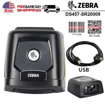 Motorola Zebra DS457-SR Fixed Mount Barcode Scanner with USB Cable DS457-SR20009