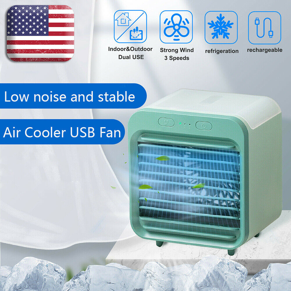 Cool Cooling Humidifier Air Cooler Usb Fan Desktop Home Us
