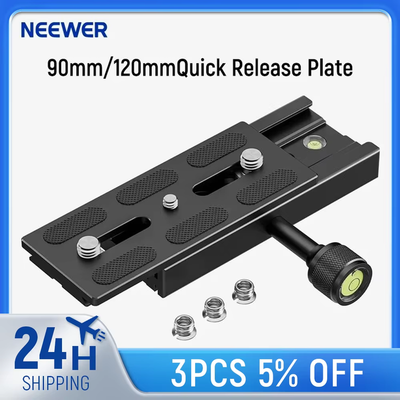 Quick Release Plate with Clamp Adapter Set QR Plate with Clamp Bubble Level For
