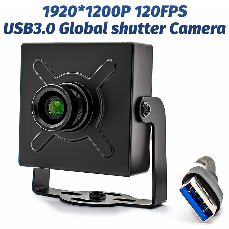 USB3.0 Camera 2.3MP 120FPS Global Shutter Industrial Metal Box With No Distortio