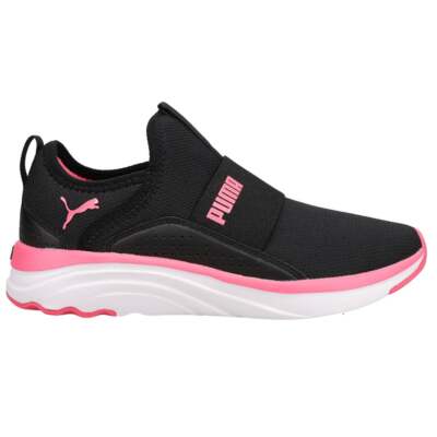 

Puma Softride Sophia Slip On Training Молодежные девушки Черные кроссовки Спортивная обувь, Черный, Puma Softride Sophia Slip On Training Youth
