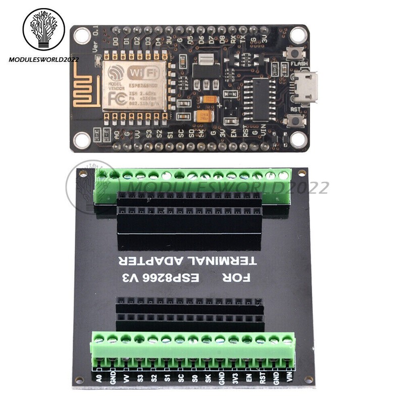 NodeMCU V3 ESP8266 ESP-12E CH340G WIFI USB Development Board Expansion