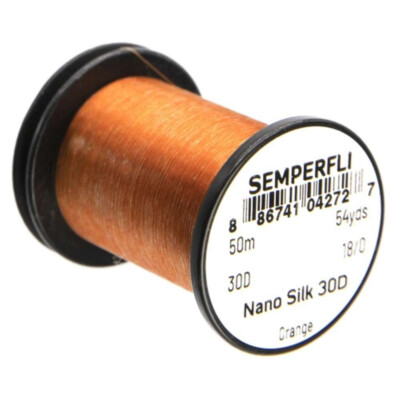 SEMPERFLI NANO SILK 30D - 18/0 GSP Fly Tying Thread - 15 Colors Available NEW!