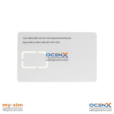 (2pcs/lot) Test SIM/USIM Card for OAI openairinterface5G with Milenage support