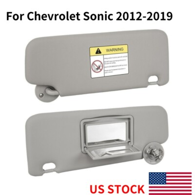 US STOCK Sun Visor Left Driver Side Sunshade Gray For Chevrolet Sonic 2012-2019