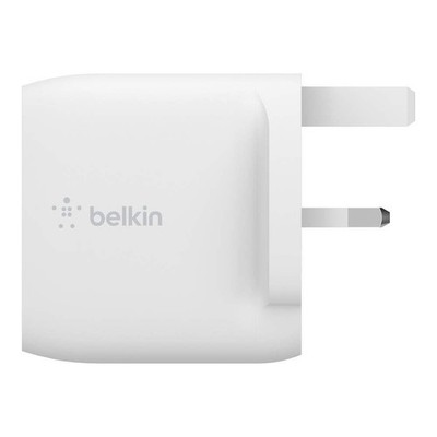  Belkin BoostCharge Dual USB-A Wall Charger Adapter 24W - White