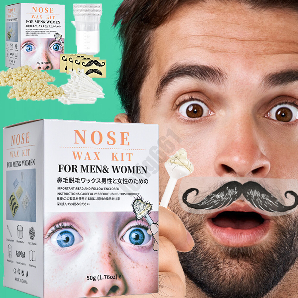 Nose Wax Nose Hair Wax Kit for Men and Women Nose Hair Removal Wax Painless