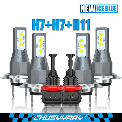 FOR 2011-2016 Renault Koleos Front LED Headlight Hi+Low Beam Fog Light Combo Kit