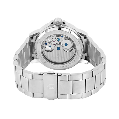 GIORGIO MILANO GIORGIO MILANO SILVER STEEL AUTOMATIC MEN'S WATCH - 228ST3