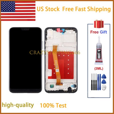 For Huawei P20 Lite ANE-LX1 AL00 LCD Screen Display Touch Screen Digitizer Frame