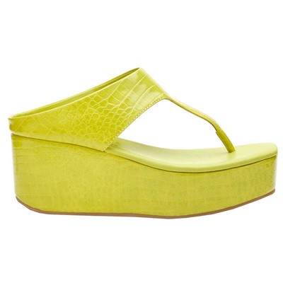 

Кокосы от Matisse Lyric Croc Platform Женские повседневные сандалии размера 9 M LYRIC-33, Желтый, COCONUTS by Matisse Lyric Croc Platform