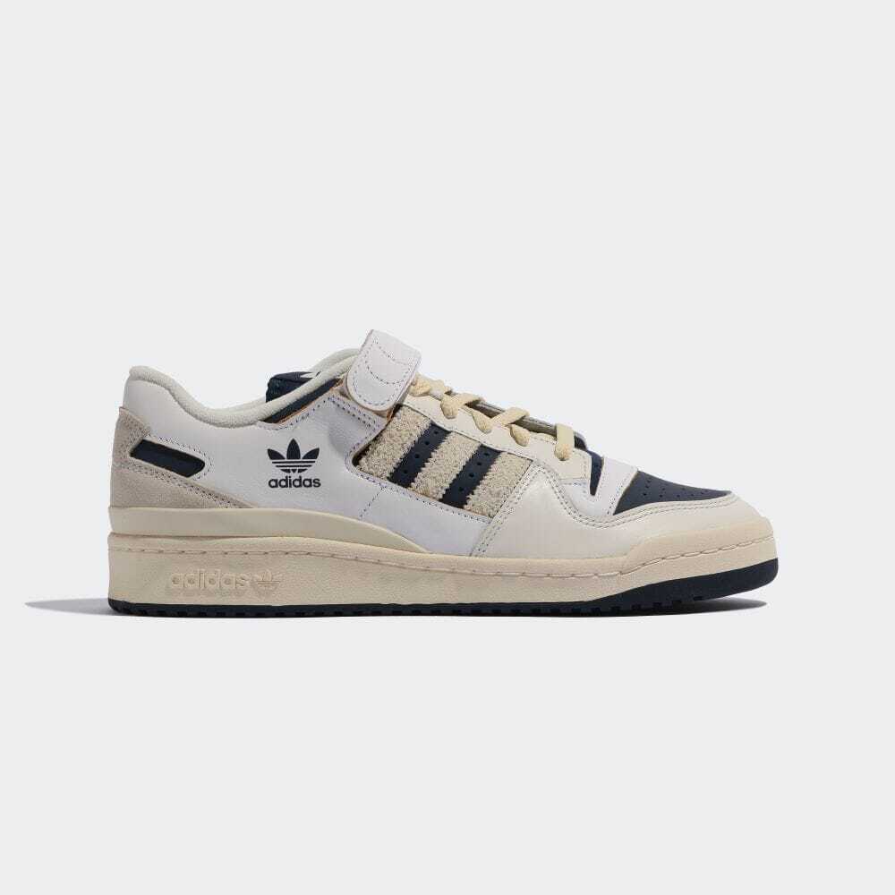 

adidas FORUM 84 LOW GZ6427 OFF WHITE/COLLEGE NAVY/CREAM WHITE Mens US6-12, Белый, adidas Forum 84 Low