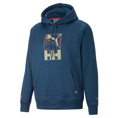 

Мужская синяя повседневная верхняя одежда Puma Helly Hansen X Graphic Pullover Hoodie 532842-65, Синий