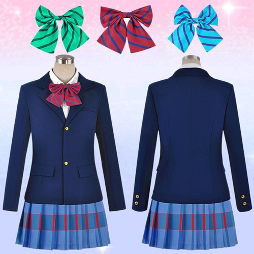 Love Live! Fancy Dress JK School Uniform Cosplay Costume Tops Tie Women Anime