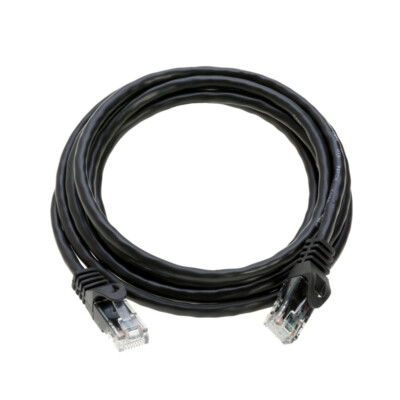 CAT6e / CAT6 Network Patch Cable RJ-45 Ethernet LAN Cable Black 1.5FT - 20FT LOT