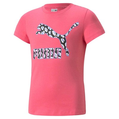 

Футболка Puma Classics 90S Prep Logo с круглым вырезом и короткими рукавами, молодежная розовая футболка для девочек, Розовый, Puma Classics 90'S Prep Logo Crew Neck Short Sleeve T-Shirt Youth