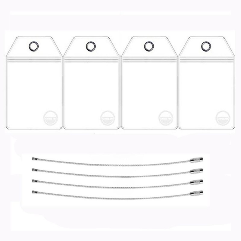 Steel Wire Cable Loop Suitcase Label Holder  for Cruise Travel