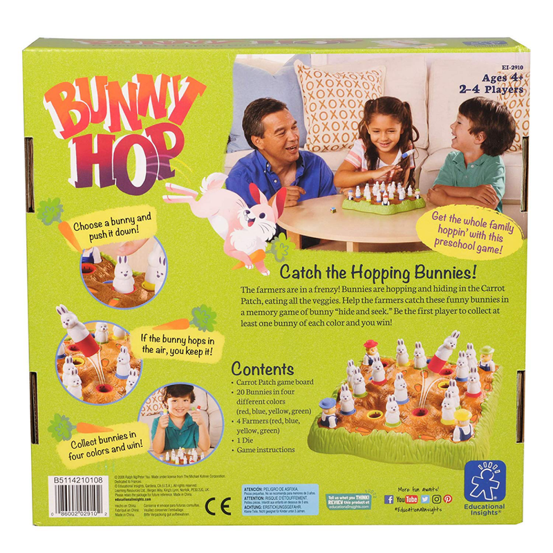 Bunny Hop Game Educational Insights Christmas Toy Kids Gifts For 2 to 4 Players
