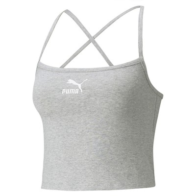 Бюстгальтер Puma Classics с логотипом и круглым вырезом Cami Женский Размер L Повседневный спортивный 53161304