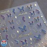 5D Embossed Butterfly Nail Stickers for Nail Art Colorful Nail Art Stickers Gold Nail Decals Self Adhesive Nail Art Design Manicure Supplies Charm for Women Nail Art Decorations Accessories