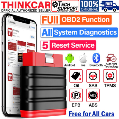 Automotive Car OBD2 Scanner Bluetooth All System Code Reader Diagnostic Tool 