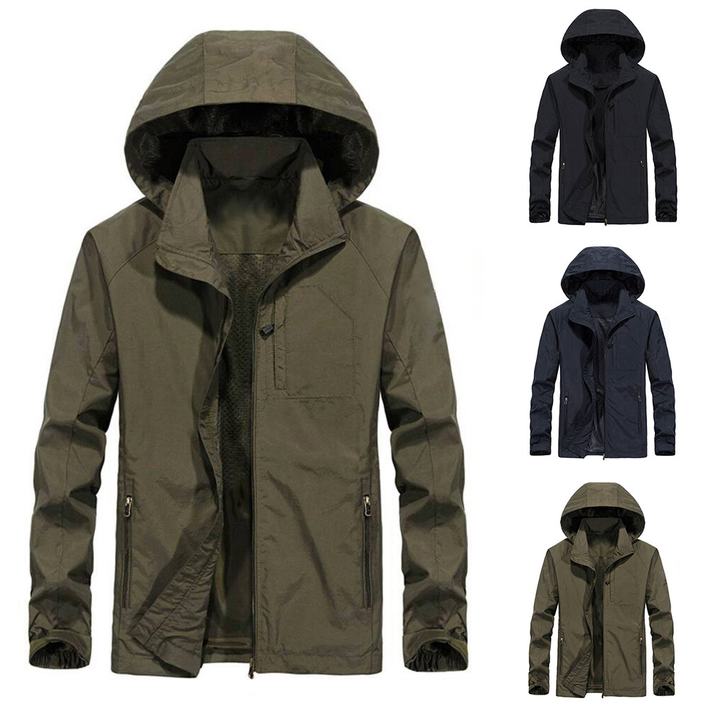 Waterproof Windproof Jacket Hooded Outdoor Outwear Top