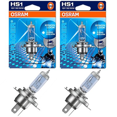 2x Osram HS1 35W 12V 64185XR-01B X-Racer Xenon Look Motorrad Ersatz Lampe 4200K
