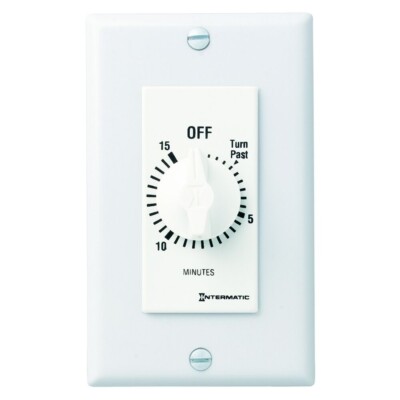 Intermatic FD60MWC Spring Wound 1-Gang Countdown Timer 60 Min
