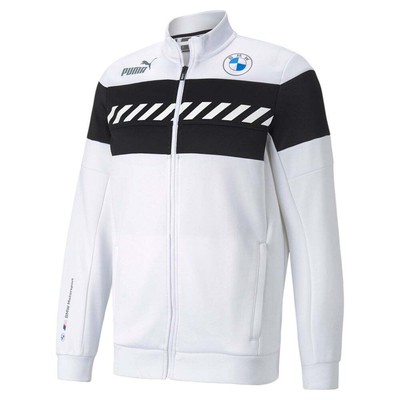 

Puma Bmw M Motorsport Sds Full Zip Track Jacket Mens Size  Casual Athletic Out, Белый, Puma Bmw M Motorsport Sds Full Zip Track Jacket