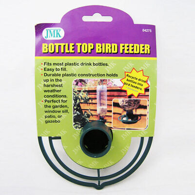 Bottle Bird Top Feeder Seed Green Tube Dome New Easy Wild Bi