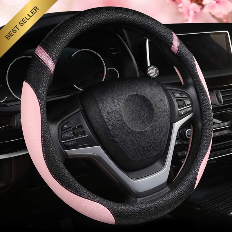 Steering Wheel Cover for Women Leather Universal Steering Wheel Cover for Car 15