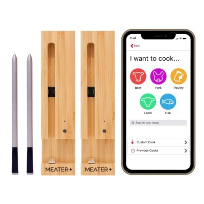 Plus: Dual Bundle | Long Range Wireless Smart Meat Thermometer | for The Oven