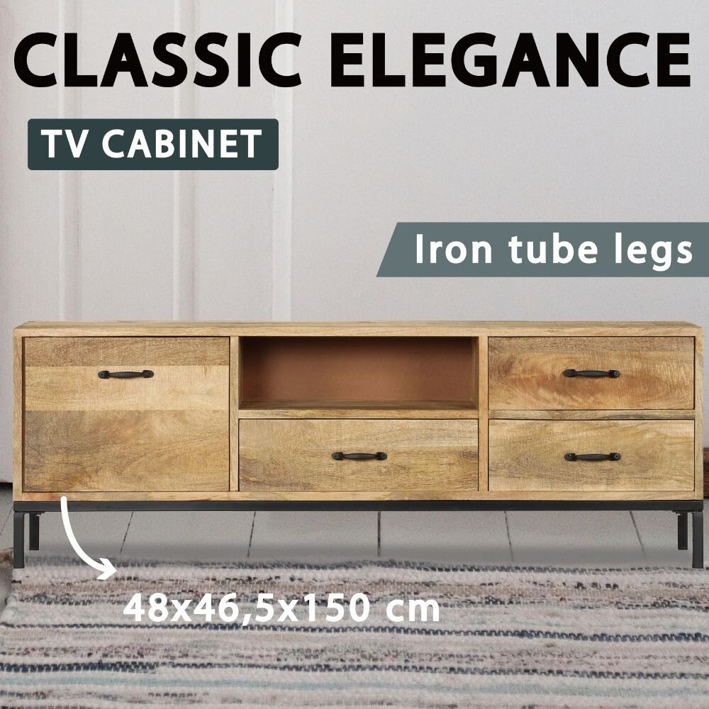 Tv Cabinet 130x30x45 Cm Solid Mango Wood 247943 In Victoria Tv Cabinet 130x30x45 Cm Solid Mango Wood 247943 In Victoria