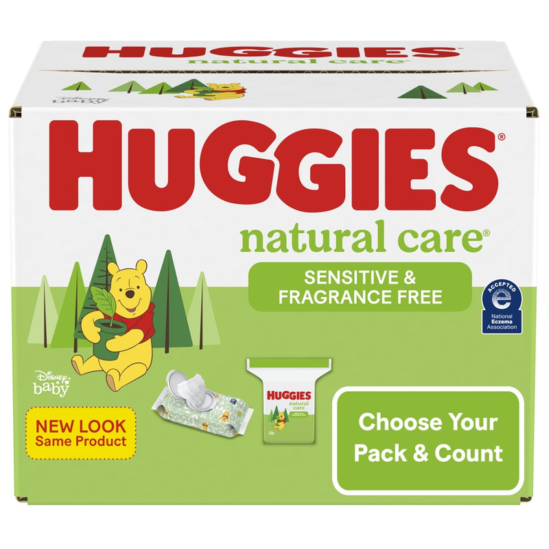Huggies Natural Care Sensitive Baby Wipes, Unscented 6 PK 28