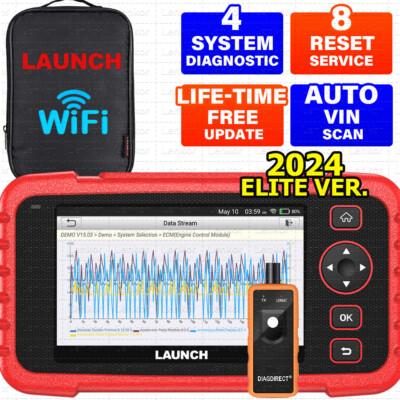 2024 Launch CRP129X OBD2 Car Scanner Engine SRS ABS SAS TPMS EPB Diagnostic Tool