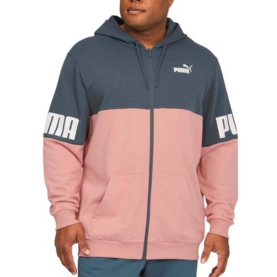 

Puma Power Colorblock FullZip Hoodie Big Tall Mens Size  Повседневная верхняя одежда 6, Розовый