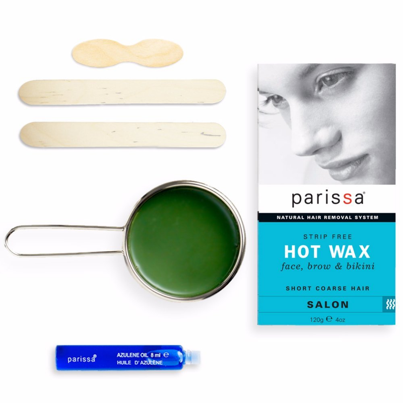 Hot Wax Bikini Brazilian Waxing Kit With Strip Free Hard Wax