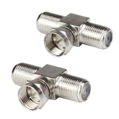 Coaxial Cable Splitter TV Splitter 2 in 1 Out 2Pack F Type RG6 Male to 2 F Fem