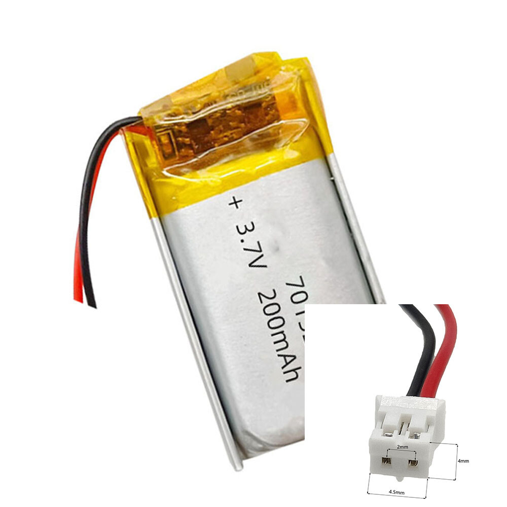 Rechargeable 3.7V 200Mah 701525  Polymer Ion Battery For